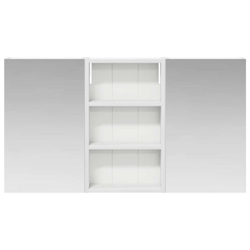 Комплект шкафове за баня с рафт с врата 3 pcs 90 x 10,5 x 50 см