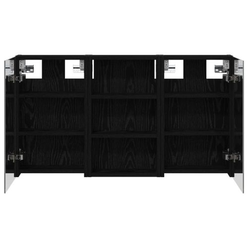 Комплект шкафове за баня с рафт с врата 3 pcs 90 x 10,5 x 50 см