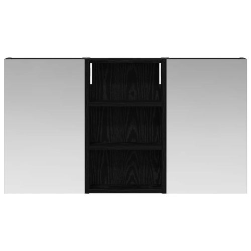 Комплект шкафове за баня с рафт с врата 3 pcs 90 x 10,5 x 50 см