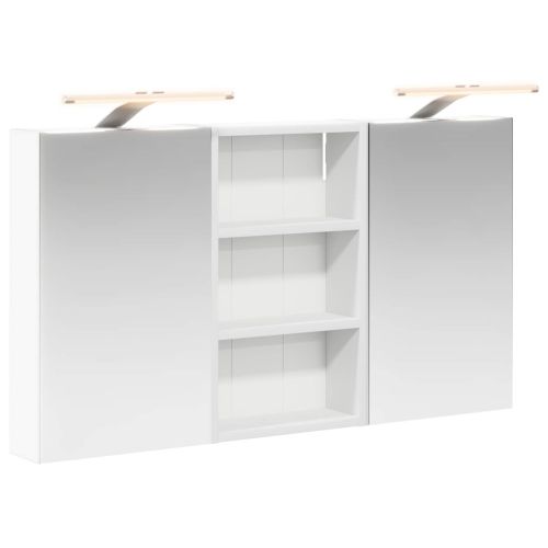 Комплект шкафове за баня с рафт с врата 3 pcs 90 x 10,5 x 50 см