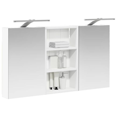 Комплект шкафове за баня с рафт с врата 3 pcs 90 x 10,5 x 50 см