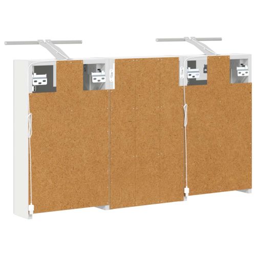 Комплект шкафове за баня с рафт с врата 3 pcs 90 x 10,5 x 50 см