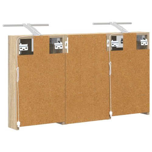 Комплект шкафове за баня с рафт с врата 3 pcs 90 x 10,5 x 50 см