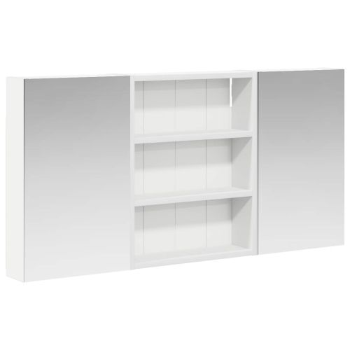 Комплект шкафове за баня с рафт 3 pcs 100 x 10,5 x 50 см