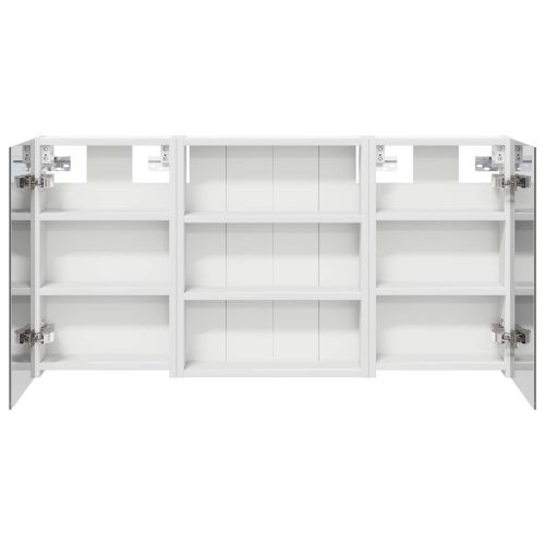 Комплект шкафове за баня с рафт 3 pcs 100 x 10,5 x 50 см