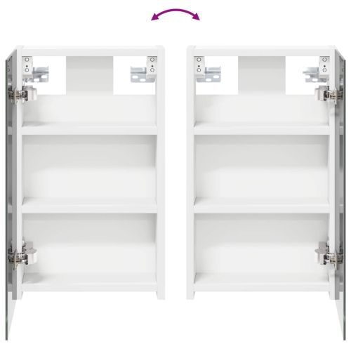 Комплект шкафове за баня с рафт 3 pcs 100 x 10,5 x 50 см