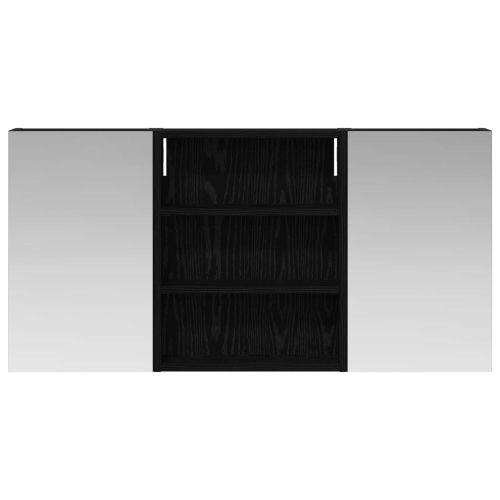 Комплект шкафове за баня с рафт 3 pcs 100 x 10,5 x 50 см