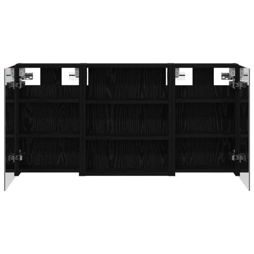 Комплект шкафове за баня с рафт 3 pcs 100 x 10,5 x 50 см