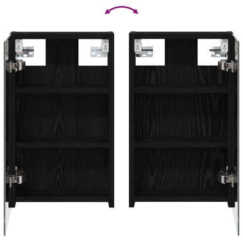 Комплект шкафове за баня с рафт 3 pcs 100 x 10,5 x 50 см