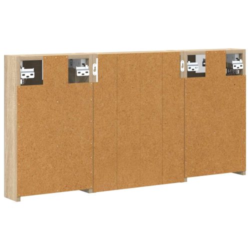 Комплект шкафове за баня с рафт 3 pcs 100 x 10,5 x 50 см