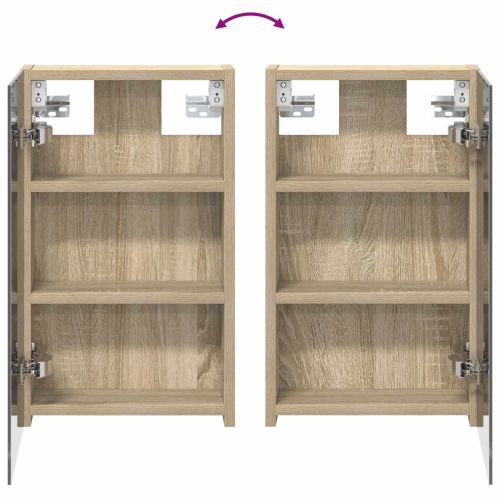 Комплект шкафове за баня с рафт 3 pcs 100 x 10,5 x 50 см