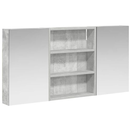 Комплект шкафове за баня с рафт 3 pcs 100 x 10,5 x 50 см