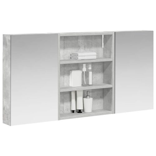 Комплект шкафове за баня с рафт 3 pcs 100 x 10,5 x 50 см