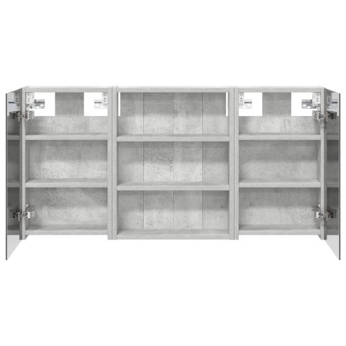 Комплект шкафове за баня с рафт 3 pcs 100 x 10,5 x 50 см