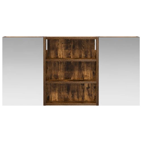 Комплект шкафове за баня с рафт 3 pcs 100 x 10,5 x 50 см