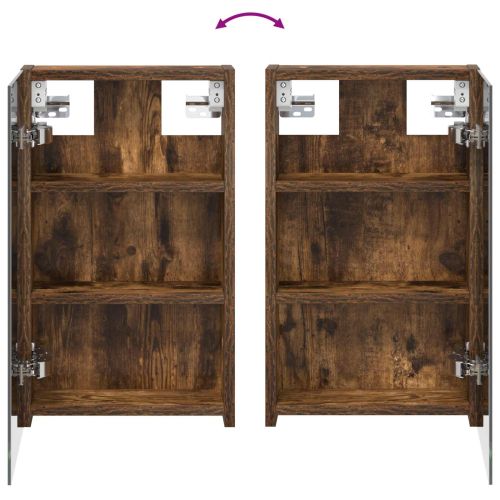 Комплект шкафове за баня с рафт 3 pcs 100 x 10,5 x 50 см