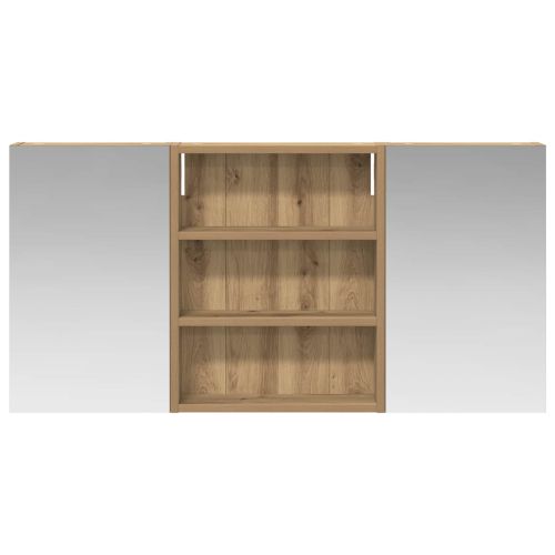 Комплект шкафове за баня с рафт 3 pcs 100 x 10,5 x 50 см