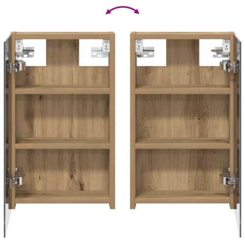 Комплект шкафове за баня с рафт 3 pcs 100 x 10,5 x 50 см