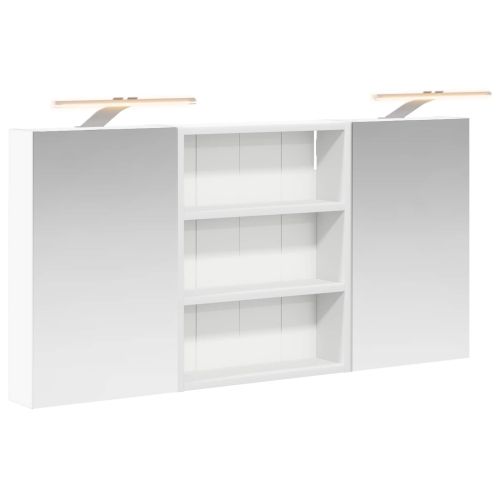 Комплект шкафове за баня с рафт 3 pcs 100 x 10,5 x 50 см