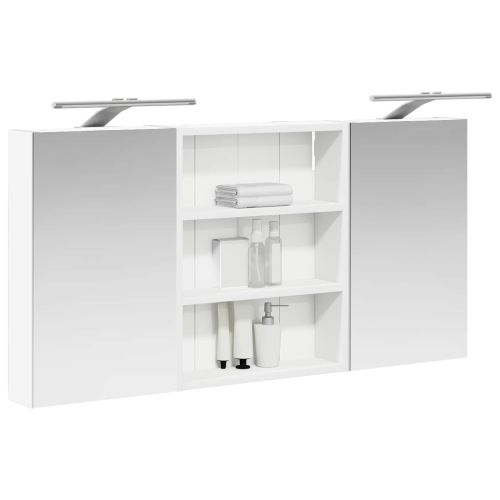 Комплект шкафове за баня с рафт 3 pcs 100 x 10,5 x 50 см