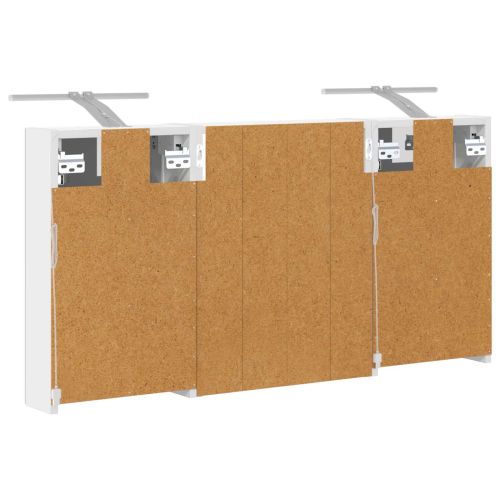 Комплект шкафове за баня с рафт 3 pcs 100 x 10,5 x 50 см