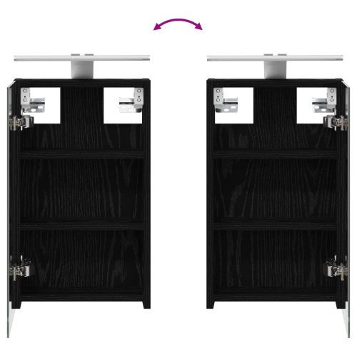 Комплект шкафове за баня с рафт 3 pcs 100 x 10,5 x 50 см