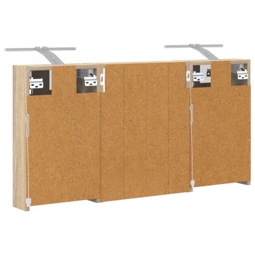 Комплект шкафове за баня с рафт 3 pcs 100 x 10,5 x 50 см