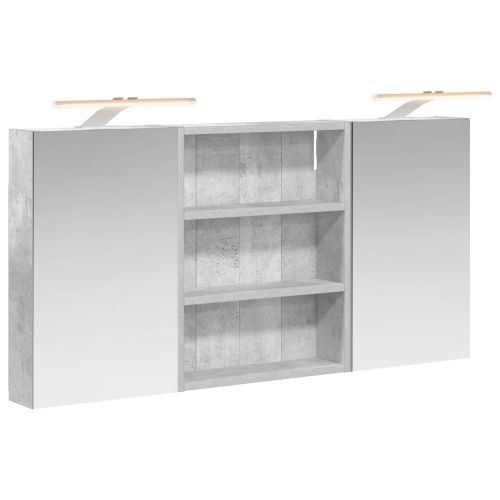 Комплект шкафове за баня с рафт 3 pcs 100 x 10,5 x 50 см