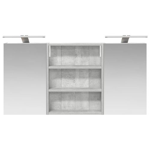 Комплект шкафове за баня с рафт 3 pcs 100 x 10,5 x 50 см