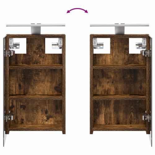 Комплект шкафове за баня с рафт 3 pcs 100 x 10,5 x 50 см