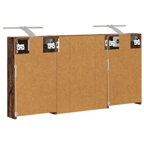 Комплект шкафове за баня с рафт 3 pcs 100 x 10,5 x 50 см