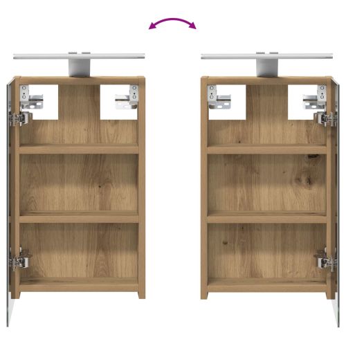 Комплект шкафове за баня с рафт 3 pcs 100 x 10,5 x 50 см