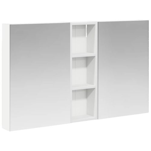 Комплект шкафове за баня с рафт 3 pcs 100 x 10,5 x 60,5 см