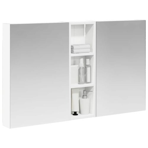 Комплект шкафове за баня с рафт 3 pcs 100 x 10,5 x 60,5 см