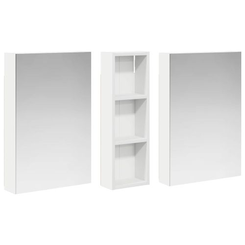 Комплект шкафове за баня с рафт 3 pcs 100 x 10,5 x 60,5 см
