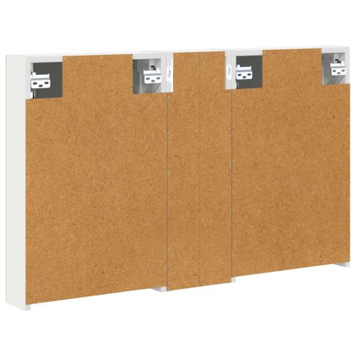 Комплект шкафове за баня с рафт 3 pcs 100 x 10,5 x 60,5 см