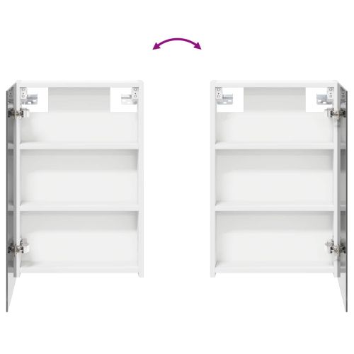 Комплект шкафове за баня с рафт 3 pcs 100 x 10,5 x 60,5 см