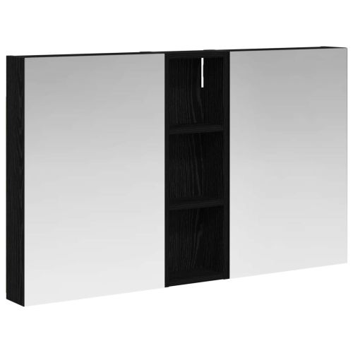 Комплект шкафове за баня с рафт 3 pcs 100 x 10,5 x 60,5 см