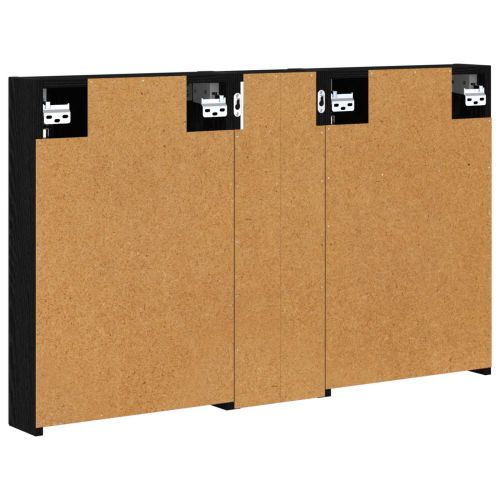 Комплект шкафове за баня с рафт 3 pcs 100 x 10,5 x 60,5 см