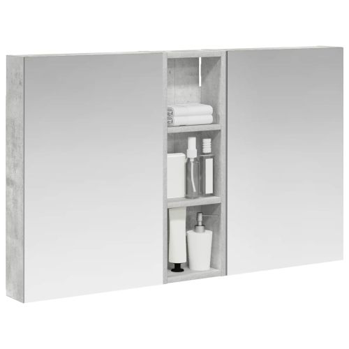 Комплект шкафове за баня с рафт 3 pcs 100 x 10,5 x 60,5 см