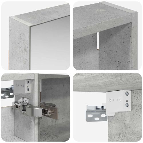 Комплект шкафове за баня с рафт 3 pcs 100 x 10,5 x 60,5 см