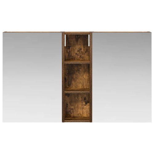 Комплект шкафове за баня с рафт 3 pcs 100 x 10,5 x 60,5 см