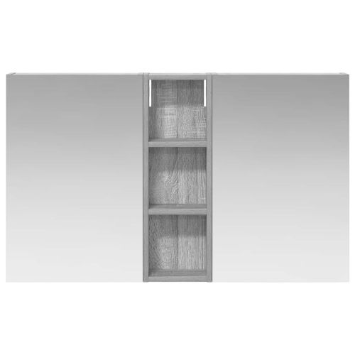 Комплект шкафове за баня с рафт 3 pcs 100 x 10,5 x 60,5 см