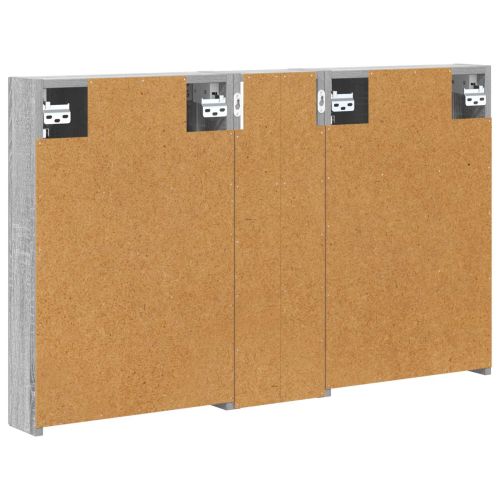 Комплект шкафове за баня с рафт 3 pcs 100 x 10,5 x 60,5 см