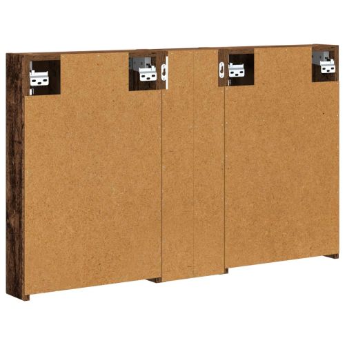 Комплект шкафове за баня с рафт 3 pcs 100 x 10,5 x 60,5 см