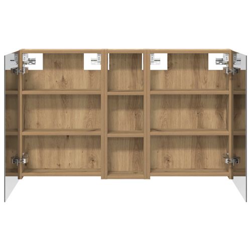 Комплект шкафове за баня с рафт 3 pcs 100 x 10,5 x 60,5 см