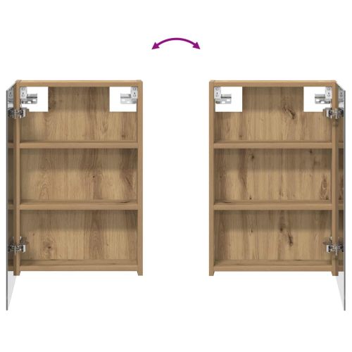 Комплект шкафове за баня с рафт 3 pcs 100 x 10,5 x 60,5 см