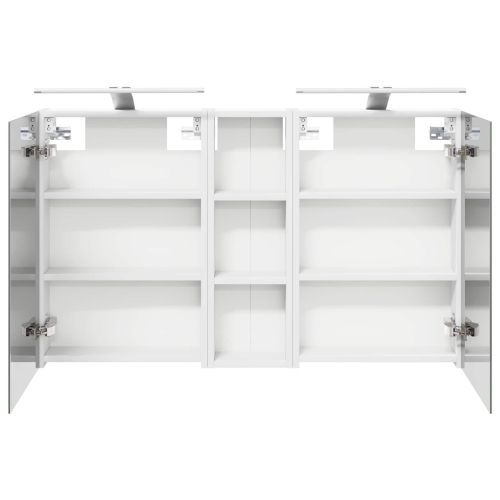 Комплект шкафове за баня с рафт 3 pcs 100 x 10,5 x 60,5 см