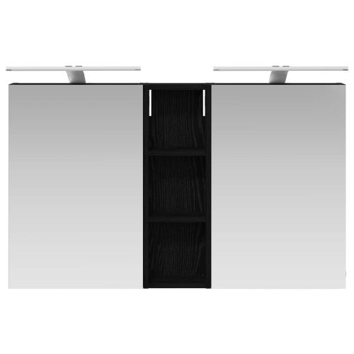 Комплект шкафове за баня с рафт 3 pcs 100 x 10,5 x 60,5 см