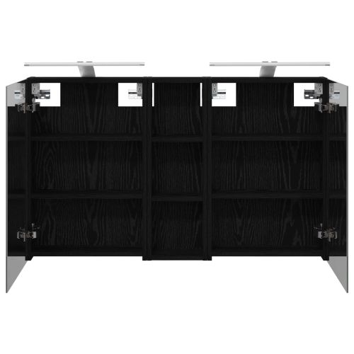 Комплект шкафове за баня с рафт 3 pcs 100 x 10,5 x 60,5 см